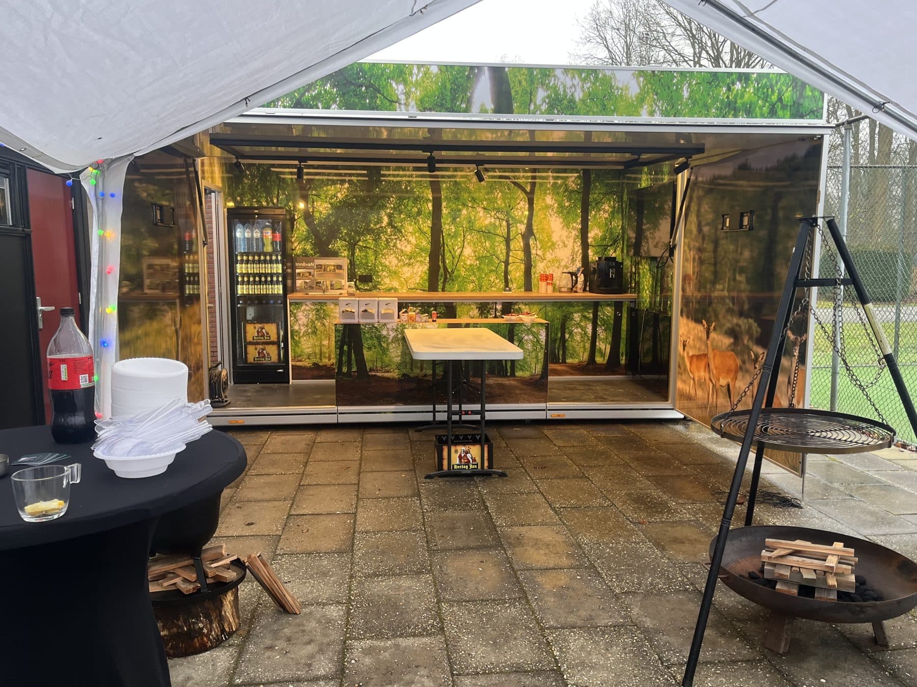 Wagen in gebruik tijdens evenement